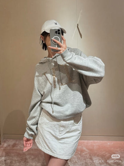 Louis 25fw beaded hoodie