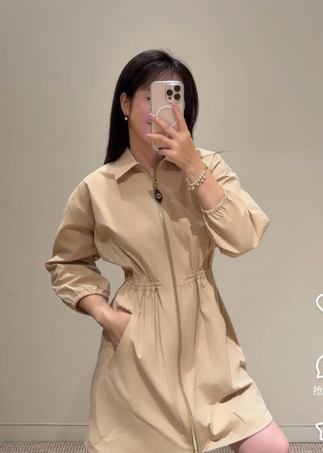 Louis 25fw zipper dress