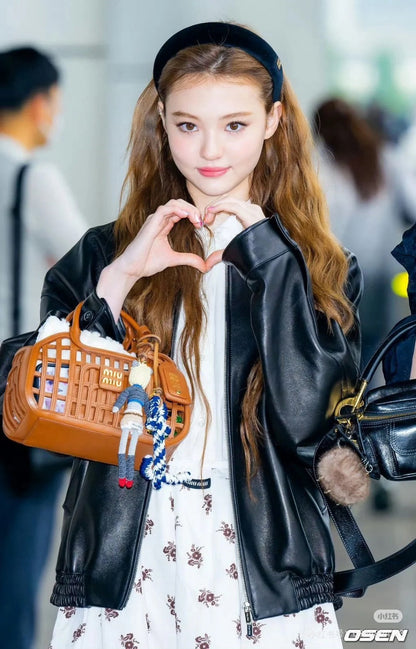 Miu 25fw leather jacket