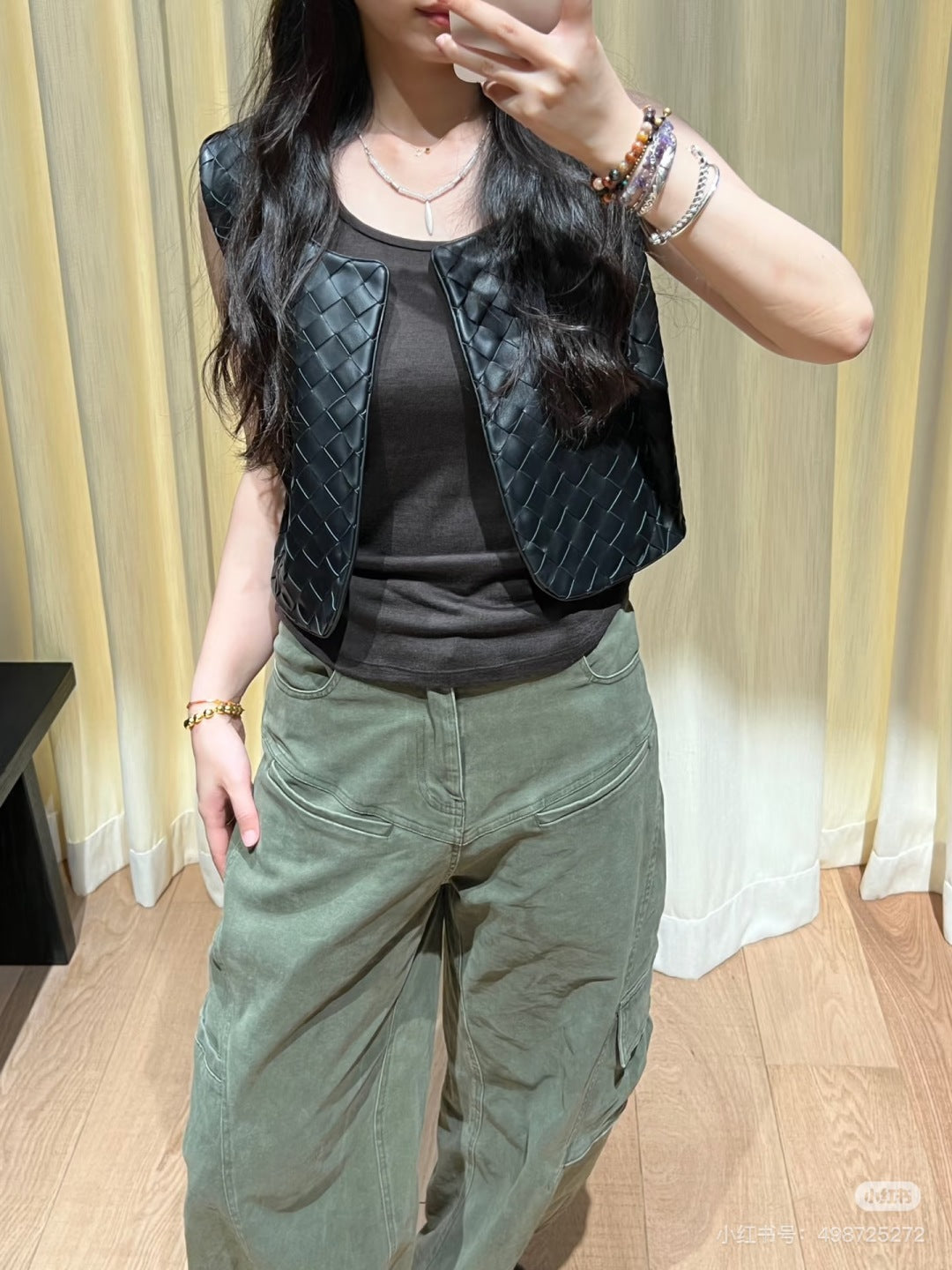 Bottega 25ss leather vest