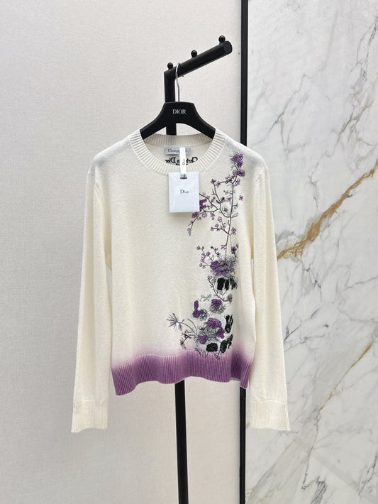 CD 25fw embroidered sweater