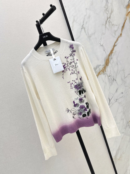 CD 25fw embroidered sweater