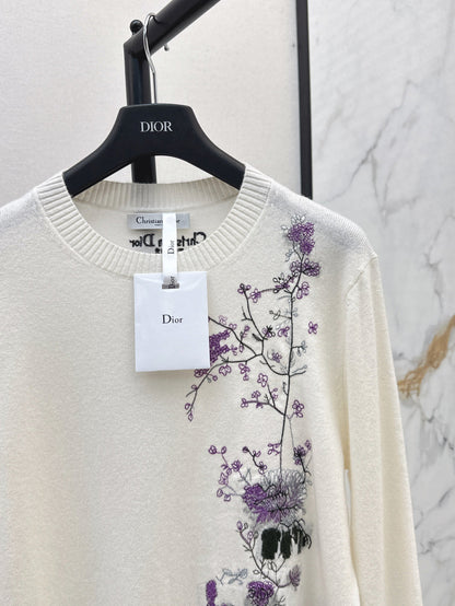 CD 25fw embroidered sweater