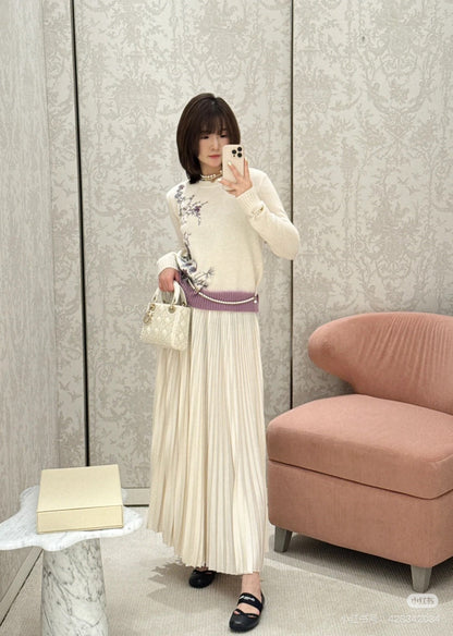 CD 25fw embroidered sweater