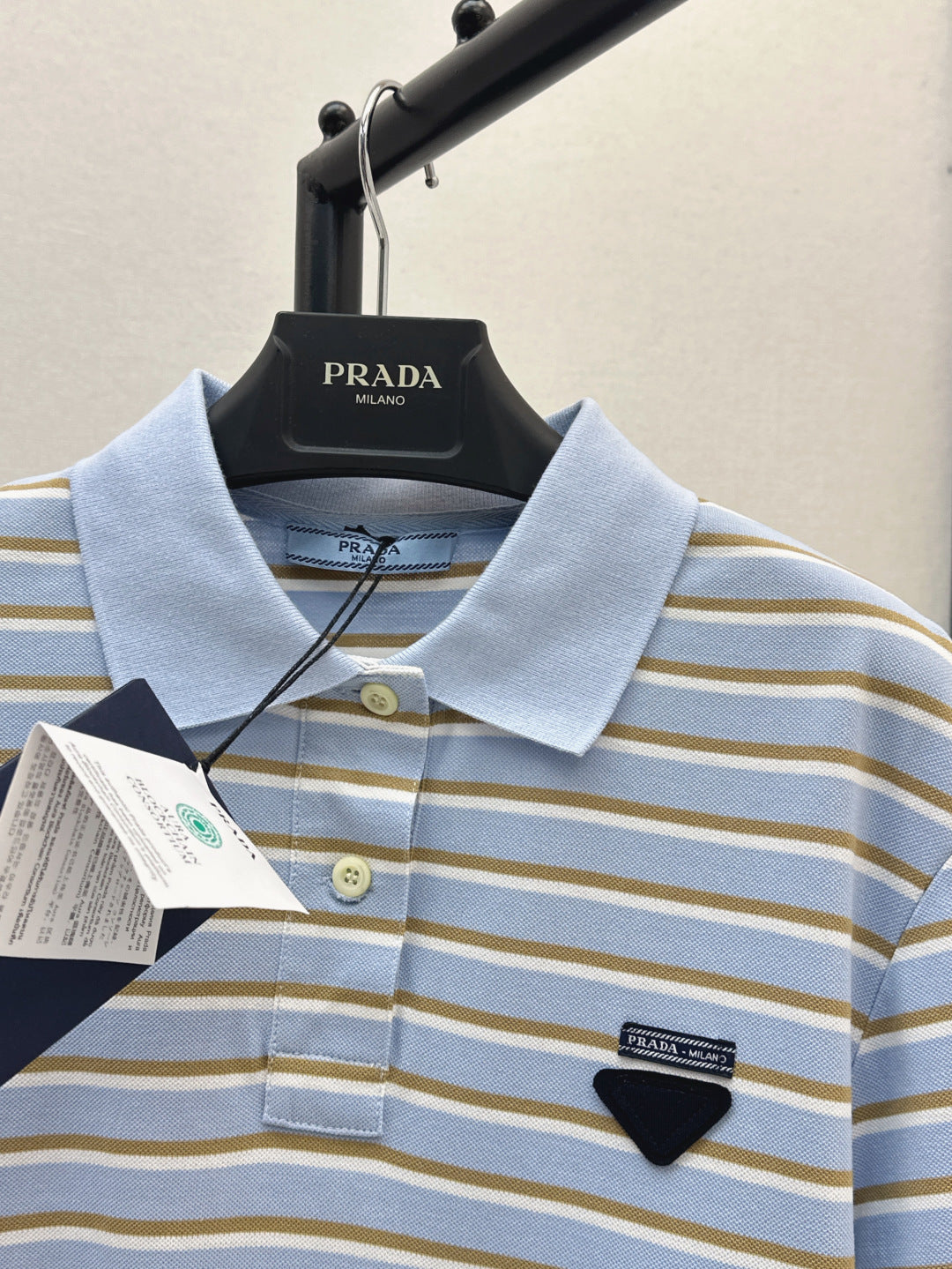 Pra 25fw striped polo