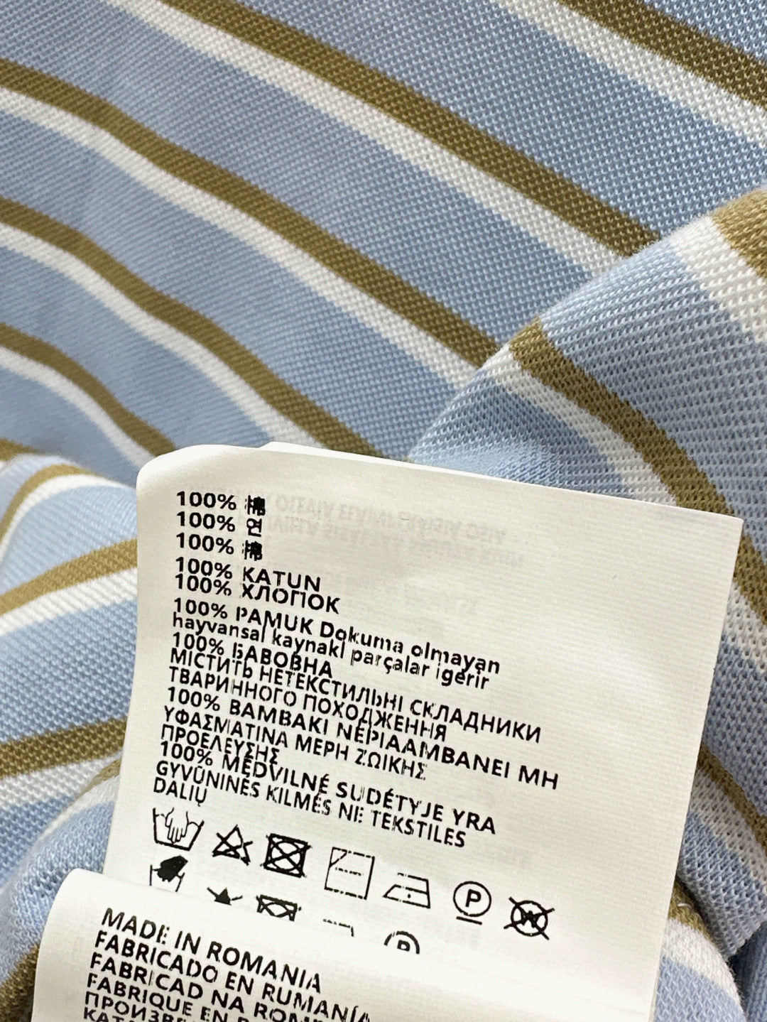 Pra 25fw striped polo