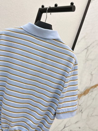 Pra 25fw striped polo