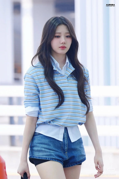Pra 25fw striped polo