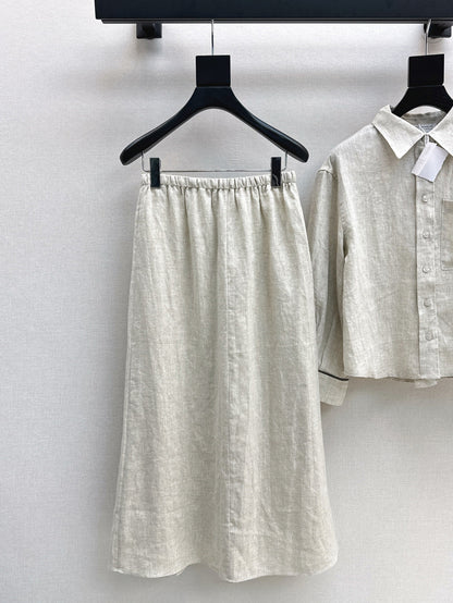 Brun 25fw linen suit