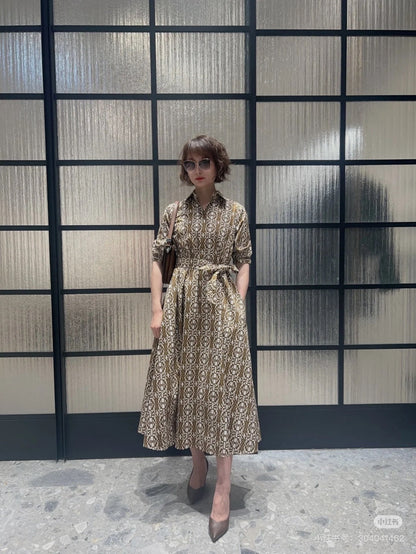 Max 25ss print dress