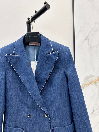 Valen 25fw denim blazer
