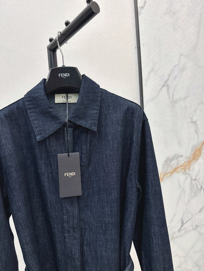 Fend 25fw denim dress