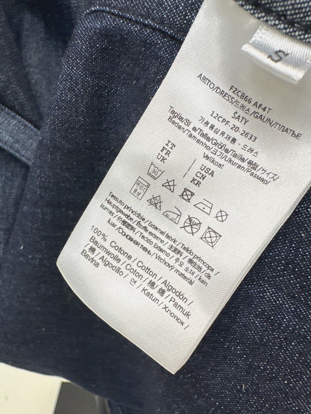 Fend 25fw denim dress