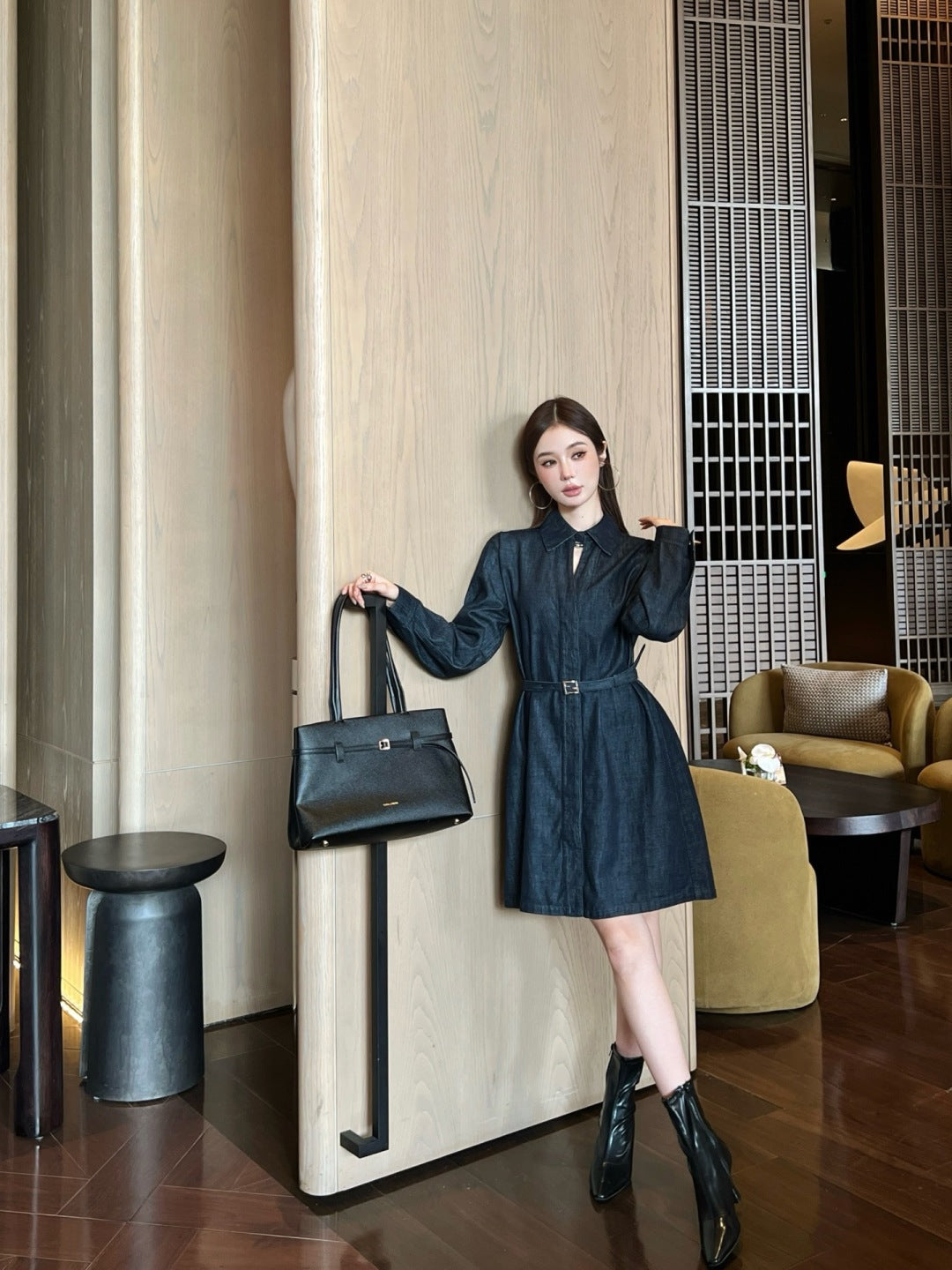 Fend 25fw denim dress