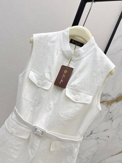 Loro 25ss Linen vest
