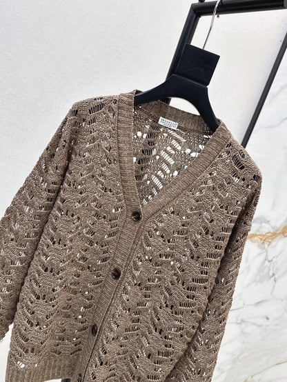 Brun 25fw lace cardigan