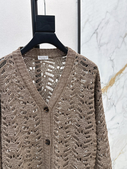 Brun 25fw lace cardigan