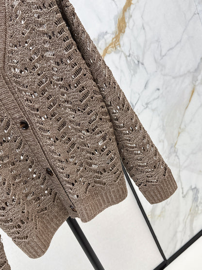 Brun 25fw lace cardigan