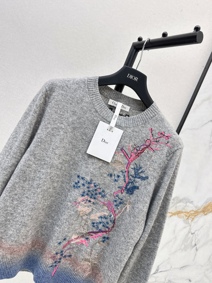 CD 25FW embroidered sweater