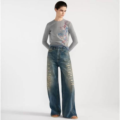 CD 25FW embroidered sweater