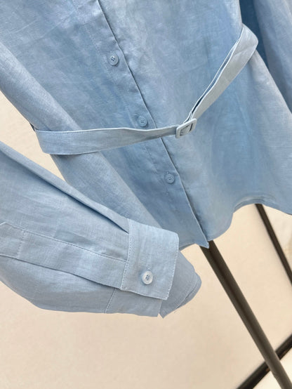 Loe 25fw linen shirt