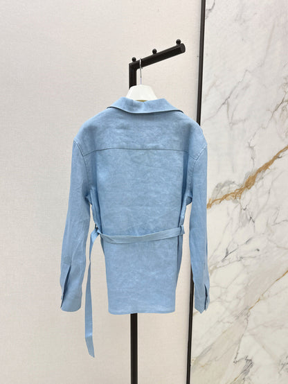 Loe 25fw linen shirt