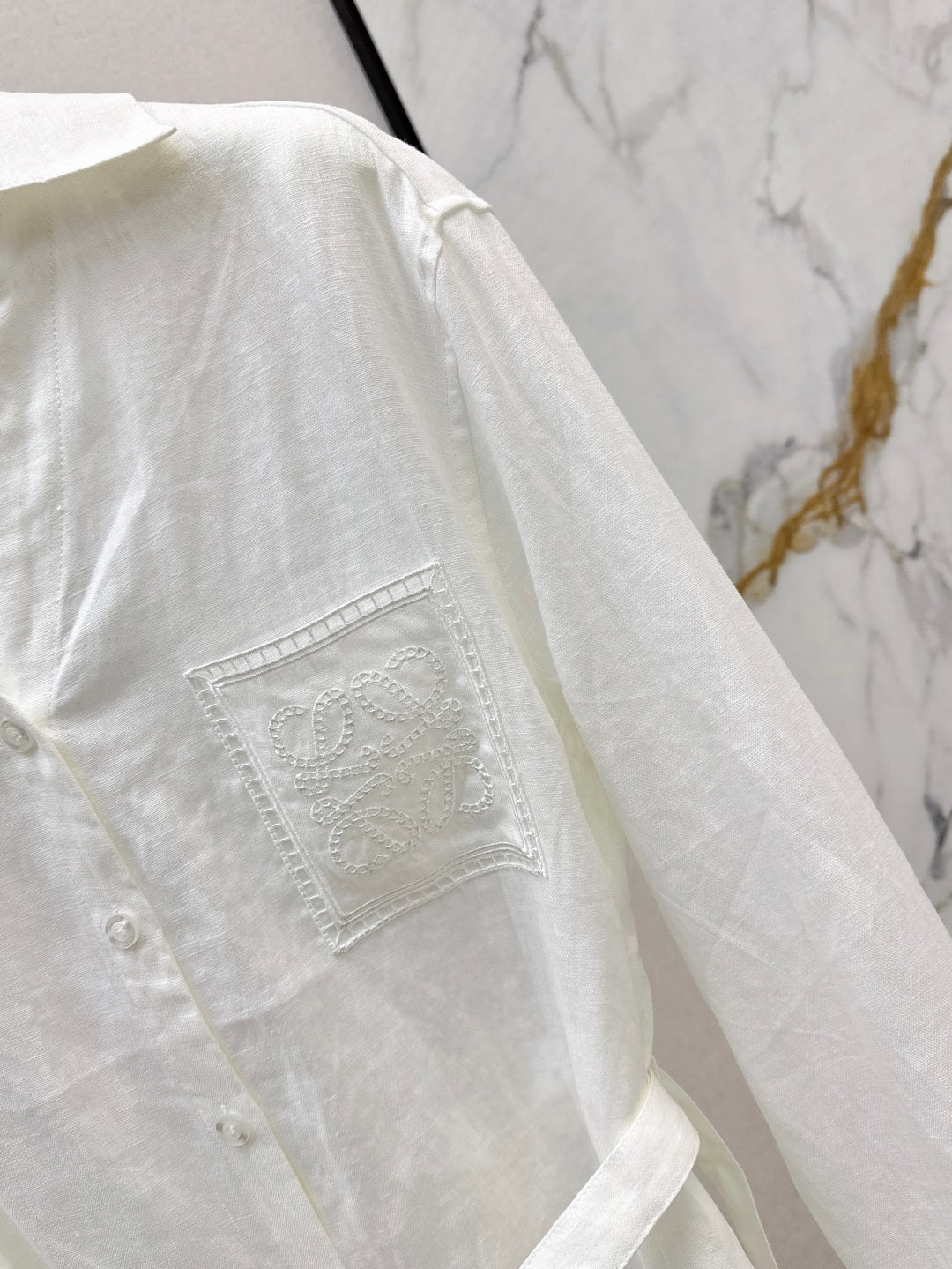 Loe 25fw linen shirt