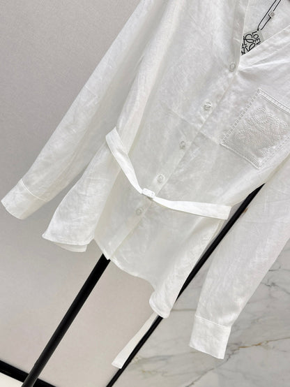 Loe 25fw linen shirt