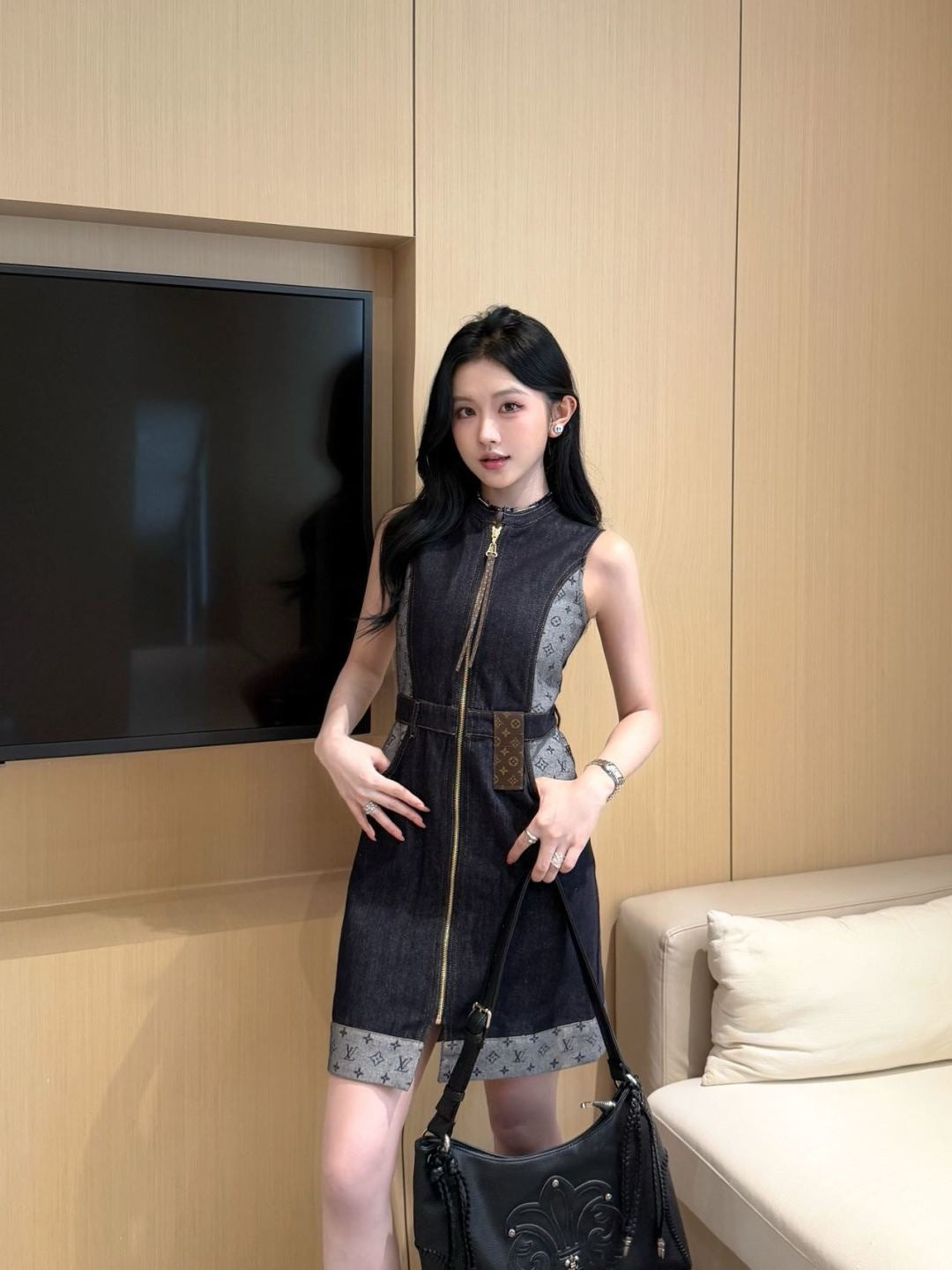 Louis 25fw denim dress