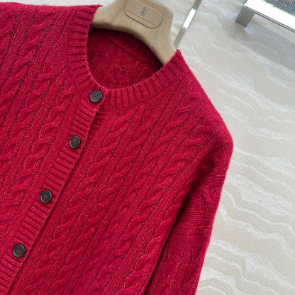 Brun 25fw cashmere cardigan
