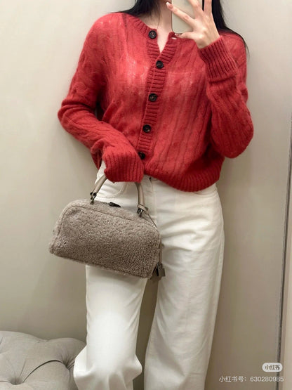 Brun 25fw cashmere cardigan