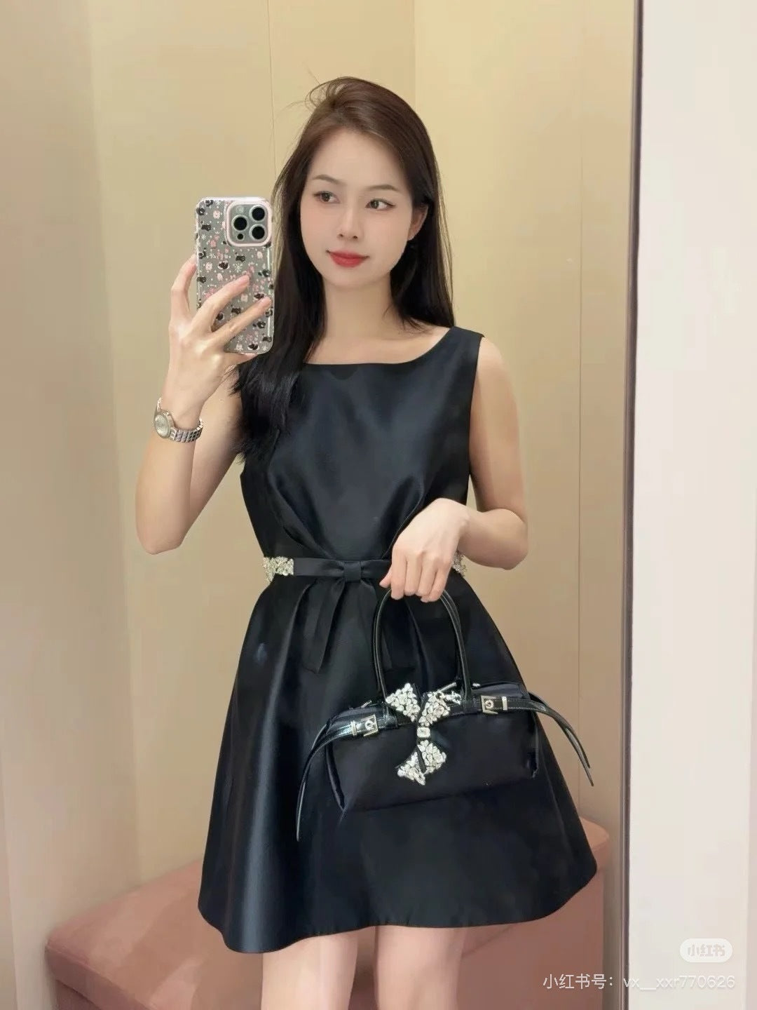Miu 25ss beaded dress