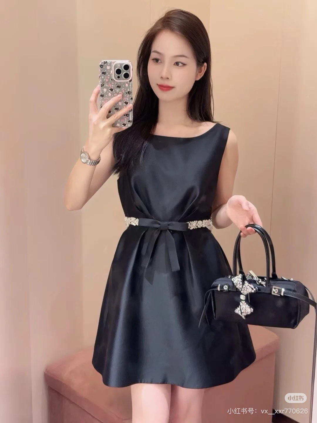 Miu 25ss beaded dress