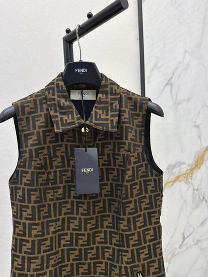 Fend 25ss jacquard dress