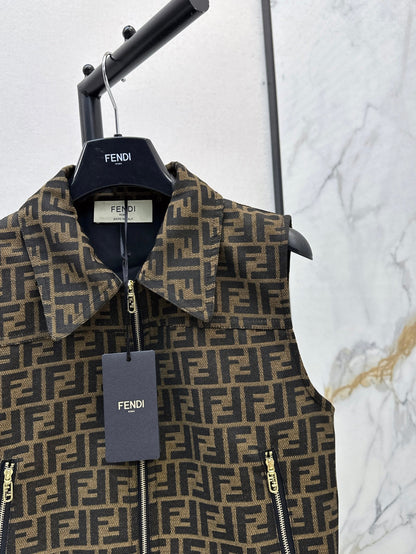 Fend 25ss jacquard vest