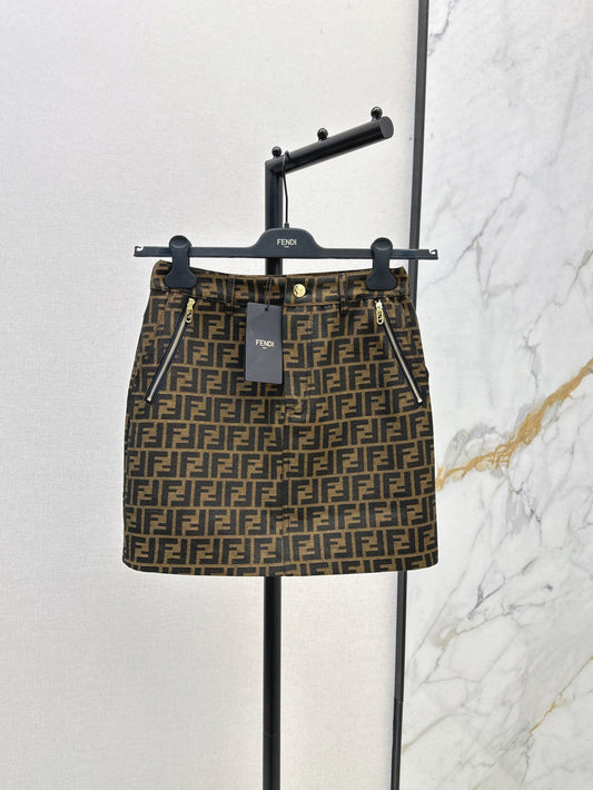 Fend 25ss jacquard skirt