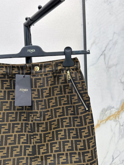 Fend 25ss jacquard skirt