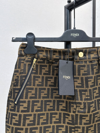 Fend 25ss jacquard skirt