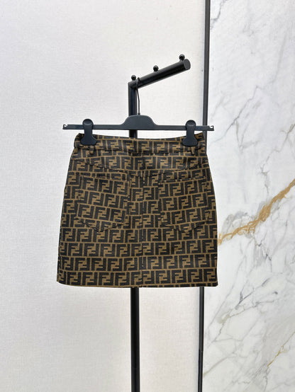 Fend 25ss jacquard skirt