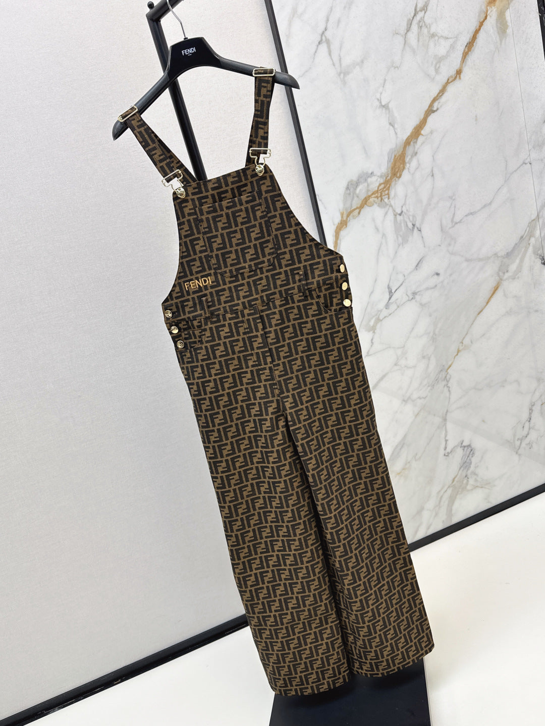 Fend 25ss jacquard jumpsuit