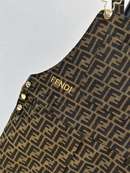 Fend 25ss jacquard jumpsuit