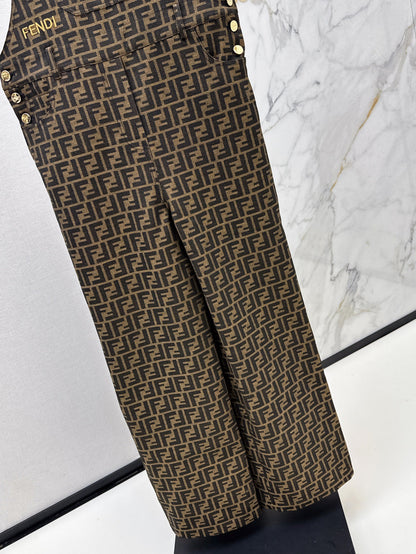 Fend 25ss jacquard jumpsuit