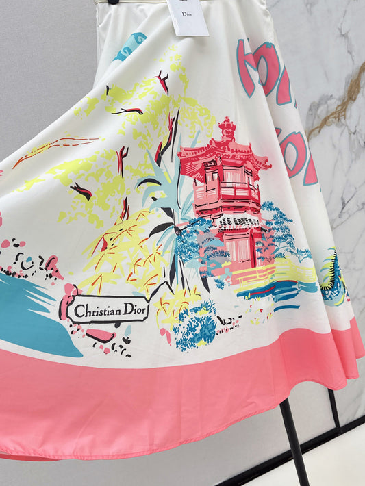 CD 25ss printed skirt
