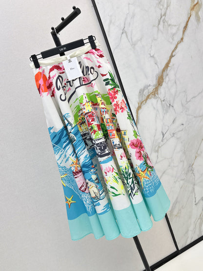 CD 25ss printed skirt
