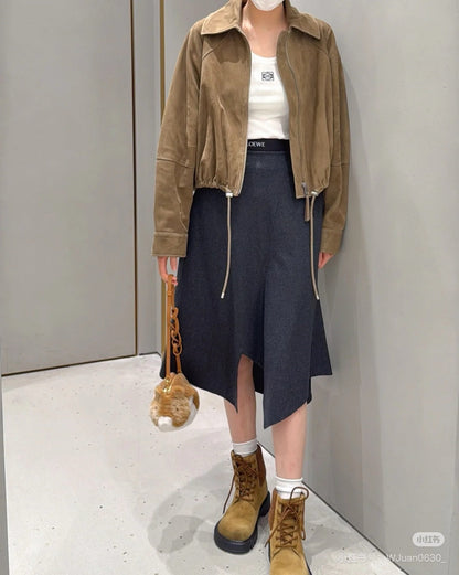 Loe 25fw suede jacket