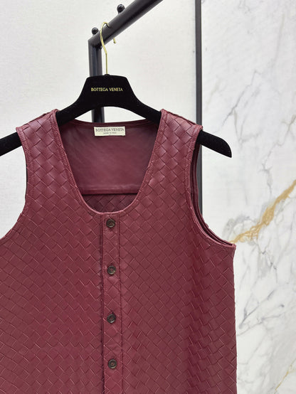 Bottega 25ss leather vest
