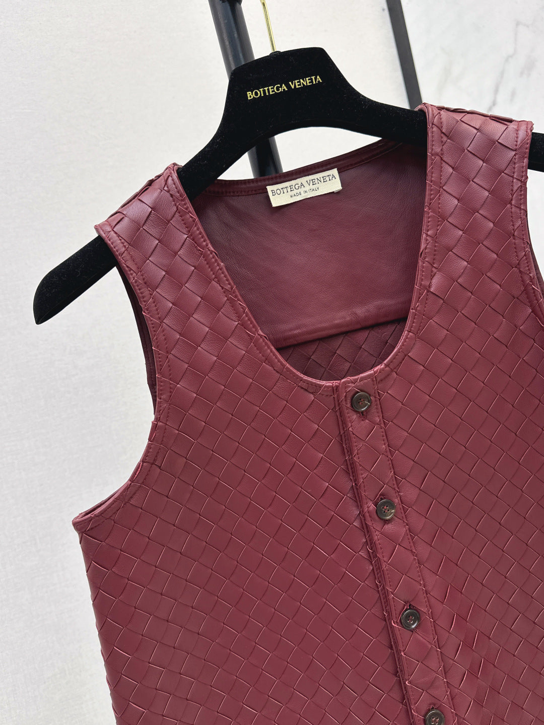 Bottega 25ss leather vest