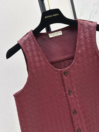 Bottega 25ss leather vest