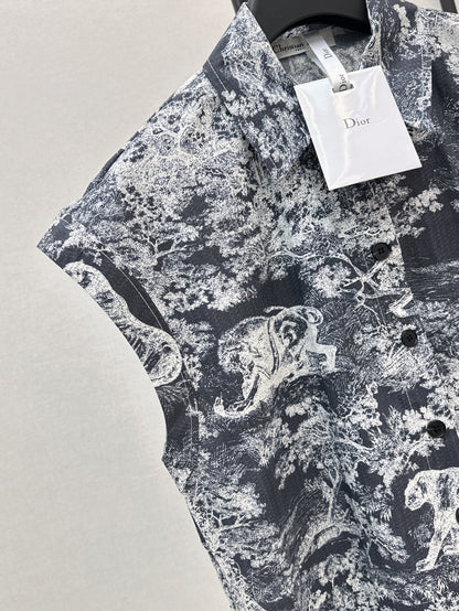 CD 25ss printed dress