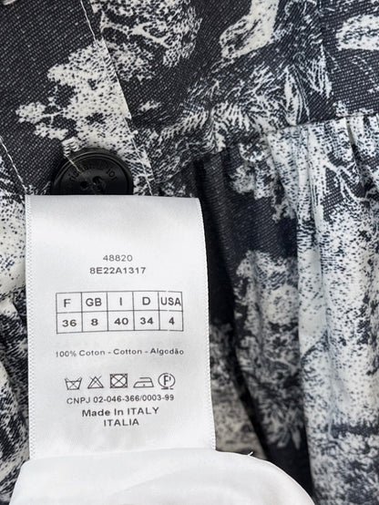 CD 25ss printed slip dress